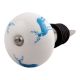 Turquoise Stainding Rein Deer Pattern Ceramic Wine Stopper